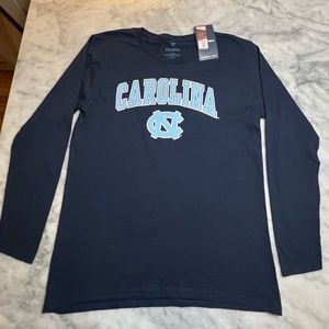 Fanatics NC Tarheels long sleeve tshirt - large - 100% cotton - new with tags